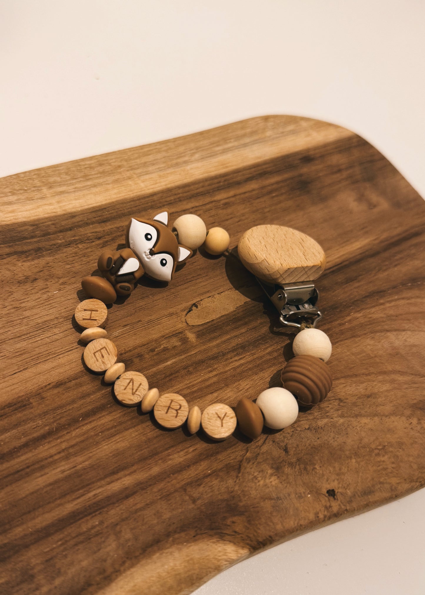 Schnullerkette mit Namen personalisierbar | Fuchs